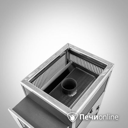 Дровяная банная печь Радуга ПБ-21 (встроенный теплообменник) 6 мм прочистная дверца в Нижнем Тагиле
